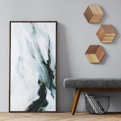 47" X 24" Abstract Mountain Framed Canvas - Project 62™ 3 47" X 24" Abstract Mountain Framed Canvas - Project 62™