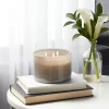 14oz Lidded Gray Glass Jar Crackling Wooden 3-Wick Candle With Clear Label Ocean Air + Moss - Threshold™ -Safavieh Store GUEST 084dad97 838f 4afa 929c 6f86e48b2e83