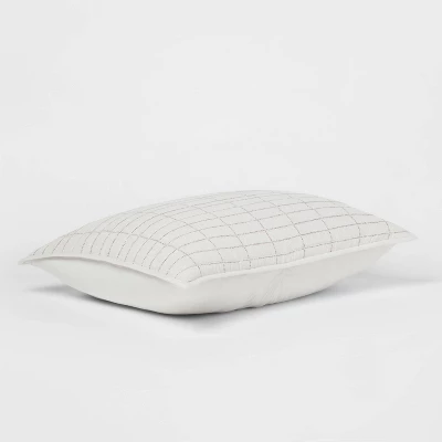 Flannel Windowpane Quilt Sham - Threshold™ 4 Flannel Windowpane Quilt Sham - Threshold™ - Image 2