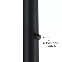 Possini Euro Design Modern Torchiere Floor Lamp Light Blaster LED 72.25" Tall Antique Brass And Matte Black Opal Glass For Living Room Bedroom -Safavieh Store GUEST 1158857a 5014 42b3 a238 8250ae5c8fa4