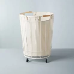 Wire & Fabric Laundry Hamper Sour Cream - Hearth & Hand™ With Magnolia 11 Wire & Fabric Laundry Hamper Sour Cream - Hearth & Hand™ With Magnolia -Safavieh Store GUEST 1172c23f 3103 40d4 b324 2c56bdd6ddc9