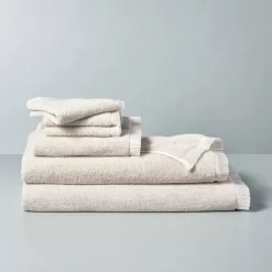 Microstripe Terry Cotton Bath Linens Taupe - Hearth & Hand™ With Magnolia -Safavieh Store GUEST 13e9335a de88 40ad 9488 747fe536691a