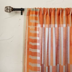 1pc Sheer Ophelia Printed Burnout Window Curtain Panel Orange - Opalhouse™ Designed With Jungalow™ 9 1pc Sheer Ophelia Printed Burnout Window Curtain Panel Orange - Opalhouse™ Designed With Jungalow™ -Safavieh Store GUEST 154e0bfa b339 41f9 9f40 0461976c9081