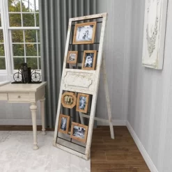 Wood 6 Slot Wall Photo Frame With Floor Stand Brown - Olivia & May 29 Wood 6 Slot Wall Photo Frame With Floor Stand Brown - Olivia & May -Safavieh Store GUEST 170be2e5 f24e 4b4e 93bc b06d1bf6ee02