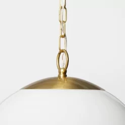 Milk Glass Ceiling Pendant Brass - Threshold™ Designed With Studio McGee 8 Milk Glass Ceiling Pendant Brass - Threshold™ Designed With Studio McGee -Safavieh Store GUEST 183bf4cf 1e46 4f50 816a 5abef6058a88
