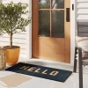 1'7.5"x3'11" 'Hello' Doormat Black/Tan - Threshold™ -Safavieh Store GUEST 1b0e433f 2685 42b9 9a18 4eb5baf32ce7