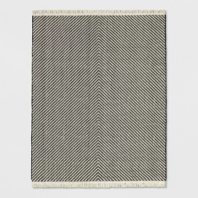 Chevron Woven Area Rug Black/White - Project 62™ 8 Chevron Woven Area Rug Black/White - Project 62™ - Image 6