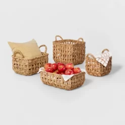 Rectangular Twisted Open Checkered Weave Basket - Brightroom™ -Safavieh Store GUEST 201761e9 c2f6 4214 a69a 5b0470d995d6 1