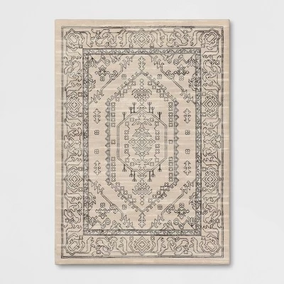 Plush Persian Style Area Rug Cream - Threshold™ 7 Plush Persian Style Area Rug Cream - Threshold™ - Image 5