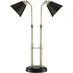 Possini Euro Design Sentry Modern Mid Century Desk Lamp 23" High Black Brass With USB Charging Port LED Adjustable Cone Shade For Bedroom Living Room 16 Possini Euro Design Sentry Modern Mid Century Desk Lamp 23" High Black Brass With USB Charging Port LED Adjustable Cone Shade For Bedroom Living Room -Safavieh Store GUEST 23a902e2 1768 4a21 b4e8 f727be00628c