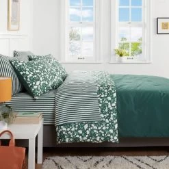 Floral Printed Microfiber Reversible Comforter & Sheets Set Dark Green - Room Essentials™ 10 Floral Printed Microfiber Reversible Comforter & Sheets Set Dark Green - Room Essentials™ -Safavieh Store GUEST 2758bb37 80d0 4fe1 8adf 04fcc623a114