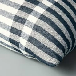 24"x24" Contrast Edge Stripe Oversized Throw Pillow Gray/Blue - Hearth & Hand™ With Magnolia -Safavieh Store GUEST 2aac9352 1ec5 4711 bf48 9b96de391211