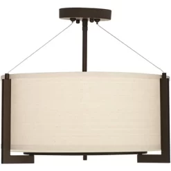 Possini Euro Design Stinson Modern Ceiling Light Semi Flush Mount Fixture 17 1/4" Wide Bronze 3-Light Linen Drum Shade For Bedroom Kitchen Living Room 11 Possini Euro Design Stinson Modern Ceiling Light Semi Flush Mount Fixture 17 1/4" Wide Bronze 3-Light Linen Drum Shade For Bedroom Kitchen Living Room -Safavieh Store GUEST 2b71da01 049e 492b 95b7 9d1db10f36e5