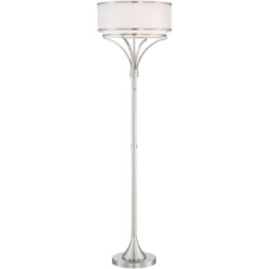 Possini Euro Design Modern Floor Lamp 64" Tall Brushed Nickel Silver Organza White Linen Drum Shade For Living Room Bedroom Office 15 Possini Euro Design Modern Floor Lamp 64" Tall Brushed Nickel Silver Organza White Linen Drum Shade For Living Room Bedroom Office -Safavieh Store GUEST 2e633d21 d173 4c31 9072 43ba4db338af