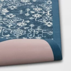 Vintage Print Comfort Rug Blue - Threshold™ -Safavieh Store GUEST 2f4d2ac9 00f5 42f5 a160 ae82fb4083c6