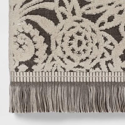 Allover Pattern Towels Black/White - Opalhouse 4 Allover Pattern Towels Black/White - Opalhouse - Image 2