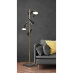71.5" Owen Tree Lamp Black - Adesso 23 71.5" Owen Tree Lamp Black - Adesso -Safavieh Store GUEST 30cde228 e613 40cf 8e51 6b0c4fd835da