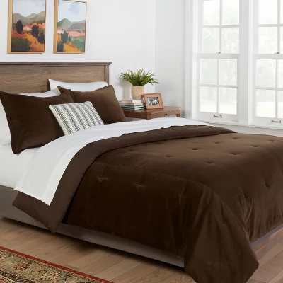 Cotton Velvet Comforter & Sham Set - Threshold™ 3 Cotton Velvet Comforter & Sham Set - Threshold™