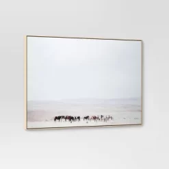 60" X 40" Plains Framed Wall Canvas In Pine Frame - Threshold™ -Safavieh Store GUEST 3959cd1d d250 468e 8127 0c9cbbf33c09