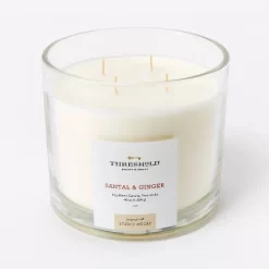 Clear Glass Santal & Ginger Candle White - Threshold™ Designed With Studio McGee 13 Clear Glass Santal & Ginger Candle White - Threshold™ Designed With Studio McGee -Safavieh Store GUEST 3a24b0c4 c23b 4e1c b8e0 2304d4a02cb7