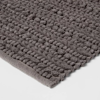 20"x32" Chunky Bath Rug Radiant Gray - Threshold™ 4 20"x32" Chunky Bath Rug Radiant Gray - Threshold™ - Image 2
