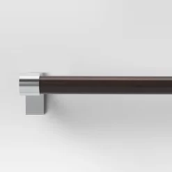 Dark Faux Wood Curtain Rod Nickel - Threshold™ 8 Dark Faux Wood Curtain Rod Nickel - Threshold™ -Safavieh Store GUEST 3f1572b1 fc3d 4ce8 8600 dec628aa2d09