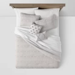 4pc Clipped Stripe Poms Comforter Bedding Set - Threshold™ 9 4pc Clipped Stripe Poms Comforter Bedding Set - Threshold™ -Safavieh Store GUEST 3feee465 15ae 460e b931 2a505429b1a7