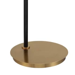 Possini Euro Design Sausalito Mid Century Modern Downbridge Floor Lamp 67" Tall Warm Gold Black Metal Linen Cylinder Shade For Living Room Reading -Safavieh Store GUEST 4436b0bc bc72 4a0e 9d5f cb43d840c5dc