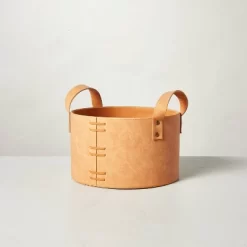 Faux Leather Storage Bin Camel Brown - Hearth & Hand™ With Magnolia 11 Faux Leather Storage Bin Camel Brown - Hearth & Hand™ With Magnolia -Safavieh Store GUEST 44d96e68 729c 45be 9c1d 095880db7830