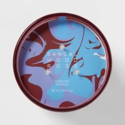 28oz Glass Sandalwood Rose Candle Burgundy - Opalhouse™ 7 28oz Glass Sandalwood Rose Candle Burgundy - Opalhouse™ -Safavieh Store GUEST 44dfd8e3 508e 4243 a6bb 4bb1c2bed4a3