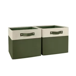2pc Kids' 10.5" Two-Toned Folding Storage Bin Set - RiverRidge Home -Safavieh Store GUEST 44ec3bb4 6492 4270 8e41 fc87b00d4061