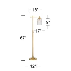 Possini Euro Design Kinsey Modern Downbridge Floor Lamp 67" Tall Warm Brass Metal Stone Pattern Glass Shade For Living Room Reading Bedroom Office 16 Possini Euro Design Kinsey Modern Downbridge Floor Lamp 67" Tall Warm Brass Metal Stone Pattern Glass Shade For Living Room Reading Bedroom Office -Safavieh Store GUEST 461da0e8 8e4f 4dd3 83f5 893c649dceab