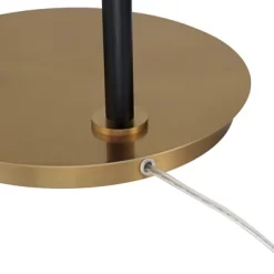 Possini Euro Design Sausalito Mid Century Modern Downbridge Floor Lamp 67" Tall Warm Gold Black Metal Linen Cylinder Shade For Living Room Reading -Safavieh Store GUEST 480714de f02d 48f5 9259 71bc5bb1150e