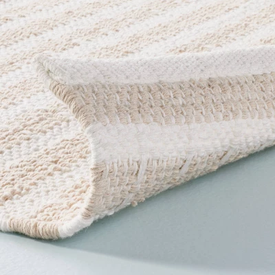 Break Stripe Handmade Area Rug Taupe/Cream - Hearth & Hand™ With Magnolia 5 Break Stripe Handmade Area Rug Taupe/Cream - Hearth & Hand™ With Magnolia - Image 3