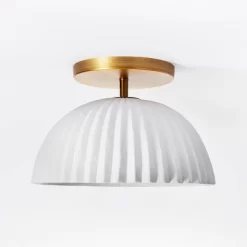 Scalloped Semi-Flush Mount Ceiling Light - Threshold™ Designed With Studio McGee 11 Scalloped Semi-Flush Mount Ceiling Light - Threshold™ Designed With Studio McGee -Safavieh Store GUEST 4db2ffb8 6162 4f4e 857b 3d8bb79181a2