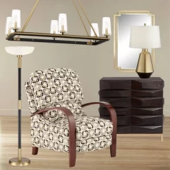 Possini Euro Design Modern Torchiere Floor Lamp Light Blaster LED 72.25" Tall Antique Brass And Matte Black Opal Glass For Living Room Bedroom -Safavieh Store GUEST 4f50f658 24ec 4b58 b179 5fefd47ece58