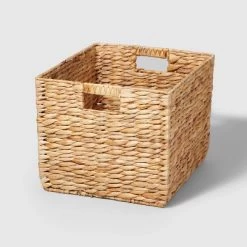 Woven Water Hyacinth Milk Crate - Brightroom™ -Safavieh Store GUEST 5108b3bd 325d 4bd3 beb8 f48ab7a835d7