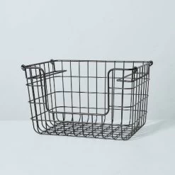 Stacking Wire Storage Basket Matte Black - Hearth & Hand™ With Magnolia 11 Stacking Wire Storage Basket Matte Black - Hearth & Hand™ With Magnolia -Safavieh Store GUEST 51760ad1 4cd5 42e5 ad63 e77e3d305d6d