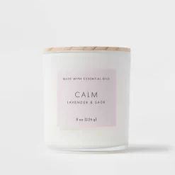 Wood Lidded Glass Wellness Calm Candle - Threshold™ 9 Wood Lidded Glass Wellness Calm Candle - Threshold™ -Safavieh Store GUEST 518451c6 213f 4303 ad48 fec583907229