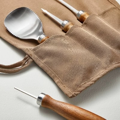 Halloween Pumpkin Carving Kit 5pc - Hearth & Hand™ With Magnolia 4 Halloween Pumpkin Carving Kit 5pc - Hearth & Hand™ With Magnolia - Image 2