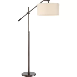 Possini Euro Design Industrial Floor Lamp Adjustable Arm 62.5" Tall Oiled Bronze Metal Light Brown Linen Drum Shade For Living Room Reading 14 Possini Euro Design Industrial Floor Lamp Adjustable Arm 62.5" Tall Oiled Bronze Metal Light Brown Linen Drum Shade For Living Room Reading -Safavieh Store GUEST 573c1af1 0c98 4e89 ad2d 7247d349f417