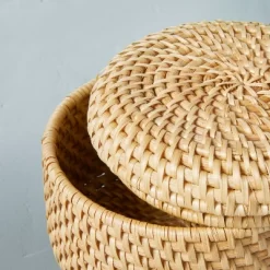 Woven Basket With Lid Natural - Hearth & Hand™ With Magnolia -Safavieh Store GUEST 5771aee5 3de9 4b2d 8eea 1b818536233b