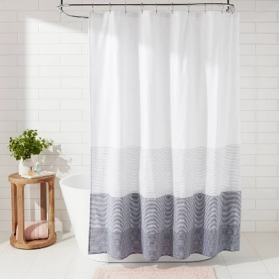 Nautical Shower Curtain Ombre Blue - Threshold™ 3 Nautical Shower Curtain Ombre Blue - Threshold™