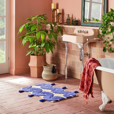 Concentric Wave Blue Bath Rug Blue - Opalhouse™ Designed With Jungalow™ 3 Concentric Wave Blue Bath Rug Blue - Opalhouse™ Designed With Jungalow™