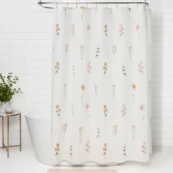 Botanical Floral Shower Curtain - Thresholdâ˘