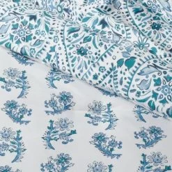 12pc Reversible Paisley Print Comforter & Sheets Set Blue/Dark Teal Blue - Threshold™ -Safavieh Store GUEST 5905586d 97c3 463f a986 2521cf0e7a13
