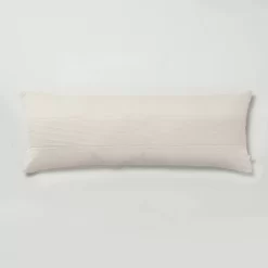16"x42" Slub Center Stripe Oversized Lumbar Bed Pillow - Hearth & Hand™ With Magnolia 15 16"x42" Slub Center Stripe Oversized Lumbar Bed Pillow - Hearth & Hand™ With Magnolia -Safavieh Store GUEST 59c94da2 2910 417b 9717 22b1103abb33