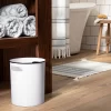 Metal Bath Wastebasket White/Black - Hearth & Hand™ With Magnolia -Safavieh Store GUEST 5ab9d122 51d3 4101 8d7f 349186fa4981