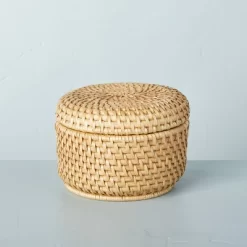 Woven Basket With Lid Natural - Hearth & Hand™ With Magnolia -Safavieh Store GUEST 66a4f642 06e1 4c92 934e 2dcb97d900b7