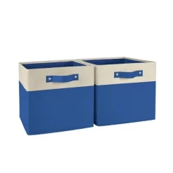 2pc Kids' 10.5" Two-Toned Folding Storage Bin Set - RiverRidge Home -Safavieh Store GUEST 67ff2a3e 483e 47b6 bbbf d3ff3cb9f26a